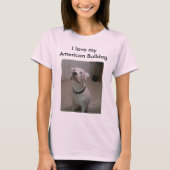 Ich Liebe mein American Bulldog Shirt (Vorderseite)