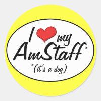 Ich Liebe mein AmStaff (Es ist ein Hund)