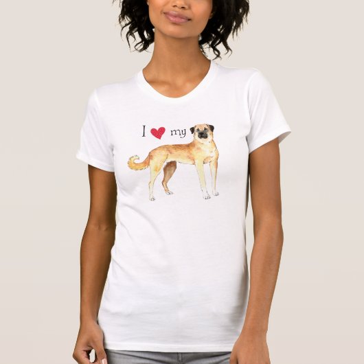 Ich Liebe mein Anatolischer Schäferhund T-Shirt (Vorderseite)