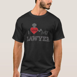 Ich Liebe mein Anwalt Herzstaatsanwalt T-Shirt
