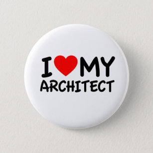Ich Liebe mein Architekt Button