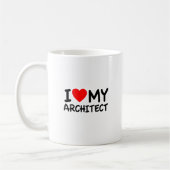 Ich Liebe mein Architekt Kaffeetasse (Links)