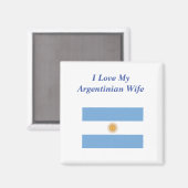 Ich Liebe Mein argentinischer Ehefrau Magnet (Vorderseite/Rückseite)