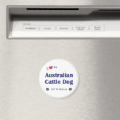 Ich Liebe mein australischer Rinder-Hund (männlich Magnet (In Situ (Geschirrspüler))