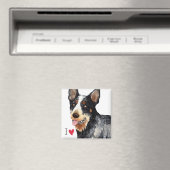 Ich Liebe mein australischer Rinderhund Magnet (In Situ (Geschirrspüler))