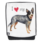 Ich Liebe mein australischer Rinderhund Rucksack (Vorderseite)
