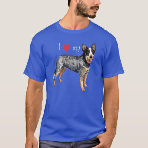 Ich Liebe mein australischer Rinderhund T-Shirt