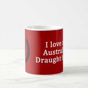 Ich Liebe mein Australisches Pferdewechsel Kaffeetasse