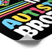 Ich Liebe mein Autistischer Bruder Autismus Bewuss Poster (Ecke)