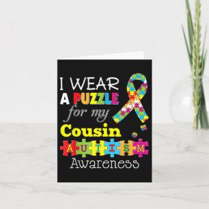 Ich Liebe mein Autistischer Cousin Autismus Bewuss Karte