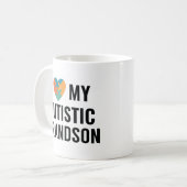 Ich Liebe mein Autistischer Enkel Kaffeetasse (Vorderseite Links)