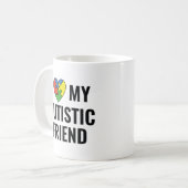 Ich Liebe mein Autistischer Freund Kaffeetasse (Vorderseite Links)