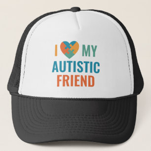 Ich Liebe mein Autistischer Freund Truckerkappe