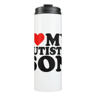 Ich Liebe mein Autistischer Sohn Ich höre meinen S Thermosbecher