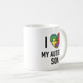 Ich Liebe mein Autistischer Sohn Kaffeetasse (VorderseiteRechts)