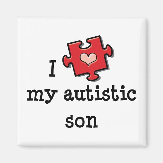 Ich Liebe Mein Autistischer Sohn Magnet (Vorne)