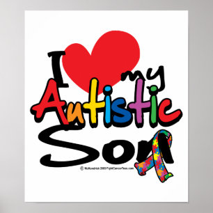 Ich Liebe mein Autistischer Sohn Poster