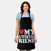 Ich Liebe mein Autistisches Herz Schürze (Getragen)