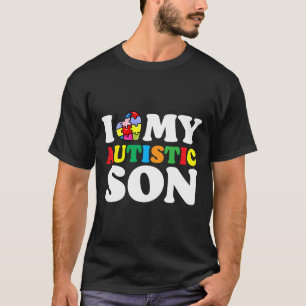 Ich liebe mein autistisches Sohn Puzzleteil Autism T-Shirt