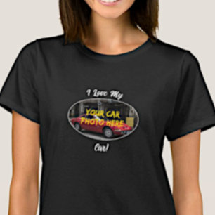 Ich Liebe mein Auto! Foto hinzufügen, Text T-S änd T-Shirt