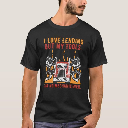 Ich Liebe, mein Auto-Mechanik-Auto zu leihen T-Shirt (Vorderseite)