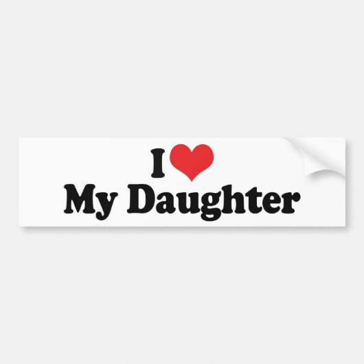 Ich Liebe mein Autoaufkleber (Vorne)