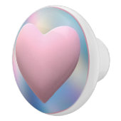 Ich Liebe mein Baby Pink Keramikknauf (Rechts)