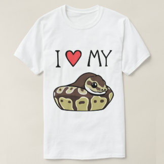 Ich Liebe mein Ball Python Niedlich Funny Men T -  T-Shirt