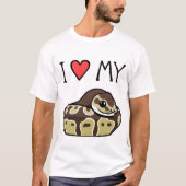 Ich Liebe mein Ball Python Niedlich Funny Men T -  T-Shirt (Vorderseite)