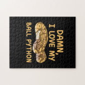 Ich Liebe mein Ball Python Puzzle (Horizontal)