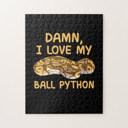 Ich Liebe mein Ball Python Puzzle (Vertikal)