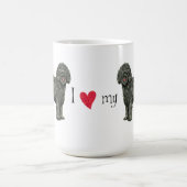 Ich Liebe mein Barbet Kaffeetasse (Mittel)