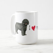 Ich Liebe mein Barbet Kaffeetasse (Vorderseite Links)