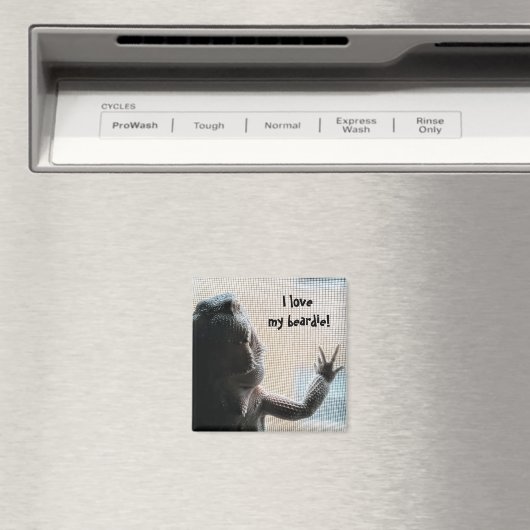 Ich Liebe mein Bartenton Niedlich Bartete Dragon P Magnet (In Situ (Geschirrspüler))