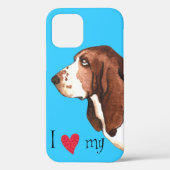 Ich Liebe mein Basset Hound Case-Mate iPhone Hülle (Rückseite)
