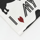 Ich Liebe mein Basset Hound Fleecedecke (Ecke)