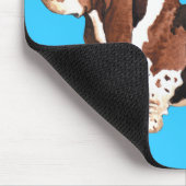 Ich Liebe mein Basset Hound Mousepad (Ecke)
