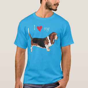 Ich Liebe mein Basset Hound T-Shirt