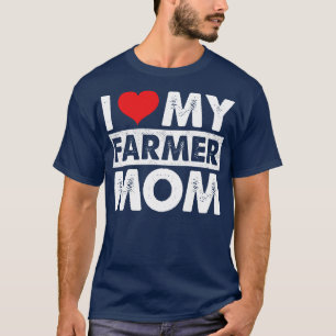 Ich Liebe mein Bauer Mama stolz Bauer Tochter Gesc T-Shirt