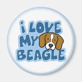 Ich Liebe Mein Beagle Magnet