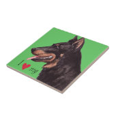 Ich Liebe mein Beauceron Fliese (Seite)