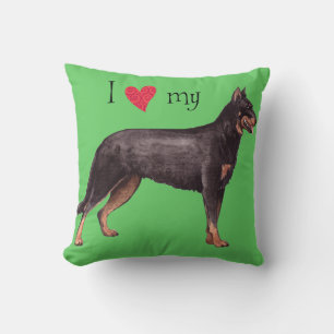 Ich Liebe mein Beauceron Kissen