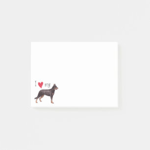 Ich Liebe mein Beauceron Post-it Klebezettel