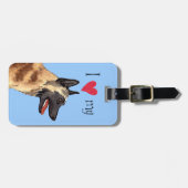 Ich Liebe mein belgisches Malinois Gepäckanhänger (Vorderseite horizontal)
