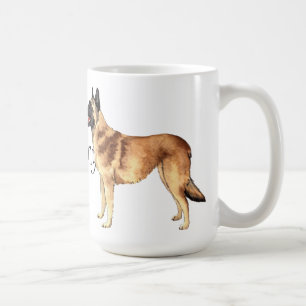 Ich Liebe mein belgisches Malinois Kaffeetasse