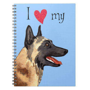 Ich Liebe mein belgisches Malinois Notizblock