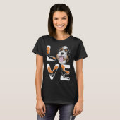 Ich Liebe mein Bernedoodle Niedlich Bernedoodle T-Shirt (Vorne ganz)