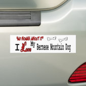 Ich Liebe mein Berner Hund Autoaufkleber (Auf Auto)