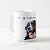 Ich Liebe mein Berner Hund Kaffeetasse (Vorderseite Links)