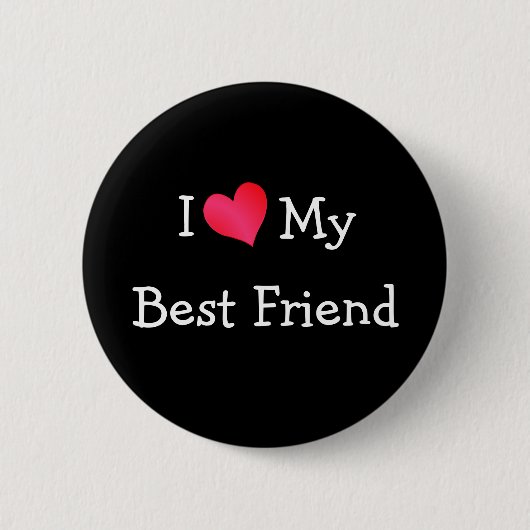 Ich Liebe mein bester Freund Button (Vorderseite)
